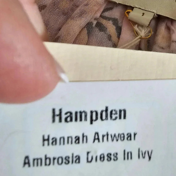 Hannah Artwear Ambrosia Dress Ivy Size 4 NWT - Picture 12 of 12